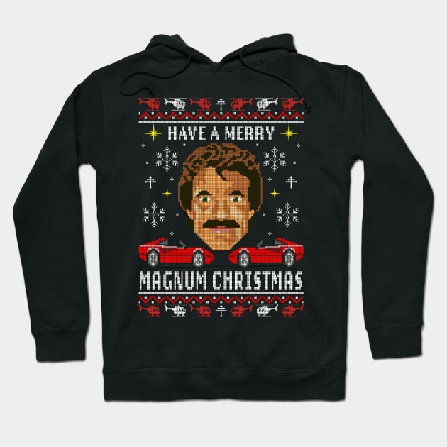 Merry Christmas Magnum Hoodie by MostlyMagnum